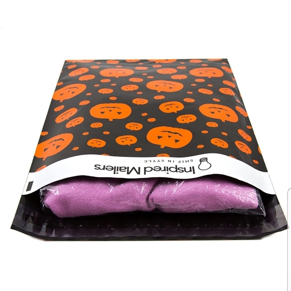10 ct 10x13" Jack-o-lantern POLY MAILERS - Picture 8 of 12